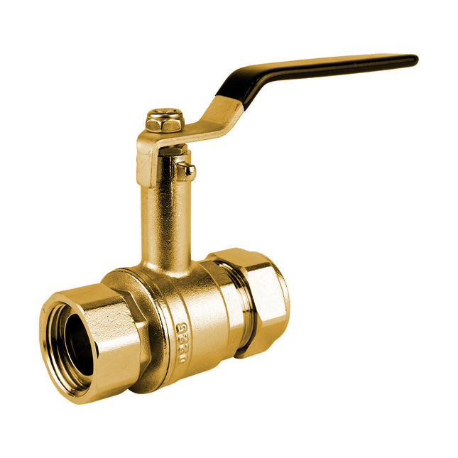 28mm X 1 1/4"F High Stem Lever Ball Valve DZR Brass