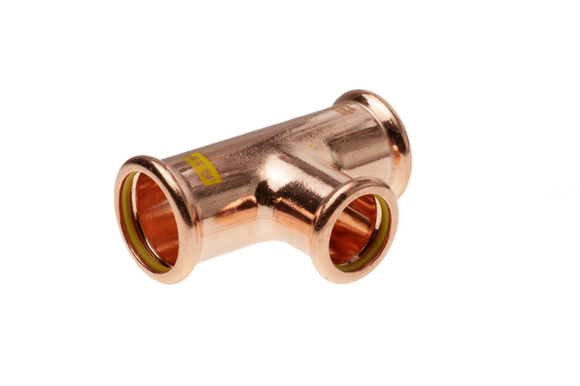 PRESSFIT GAS 28 x 28 x 15 (B) mm REDUCING TEE
