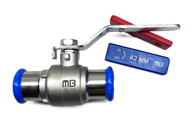 42MM MB PRESSFIT WATER LEVER BALL VALVE