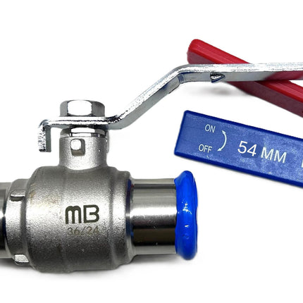 54MM MB PRESSFIT WATER LEVER BALL VALVE