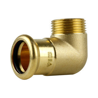 PRESSFIT WATER 22mm x 3/4" MALE ELBOW