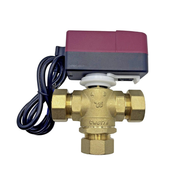 AUX 28mm Slow Closing 3 Port Valve with Dual Motor
